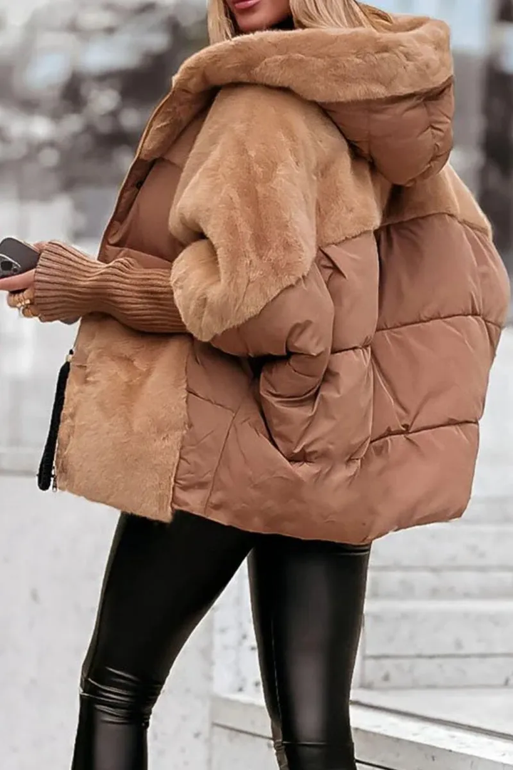 CAMILA - LINED PUFFER JACKET WITH WARM HOOD