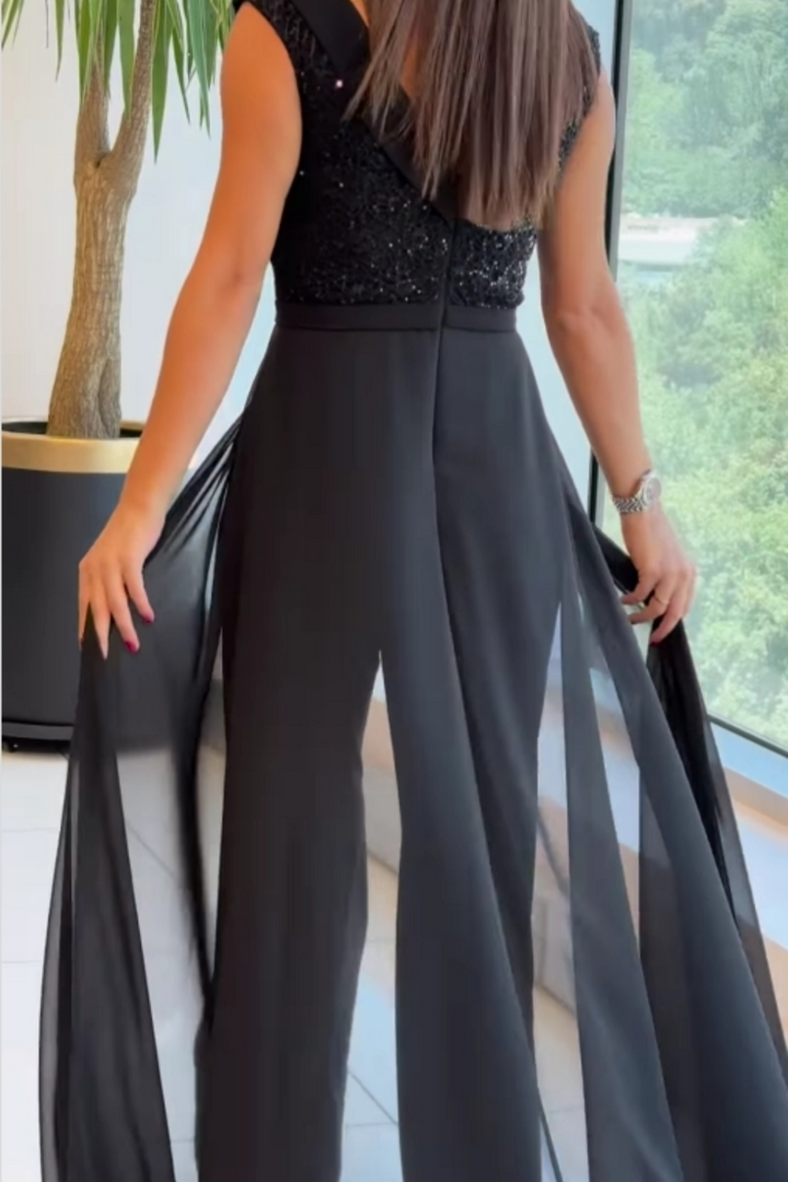 ISABELLA - ELEGANT BLACK JUMPSUIT