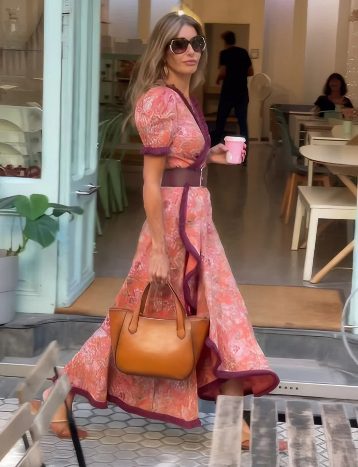 CRISTY - ROMANTIC PINK MAXI OUTFIT
