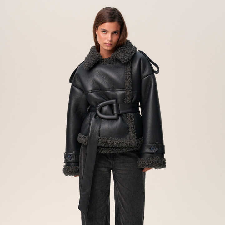 AVEEN - LUXE SHEARLING COAT
