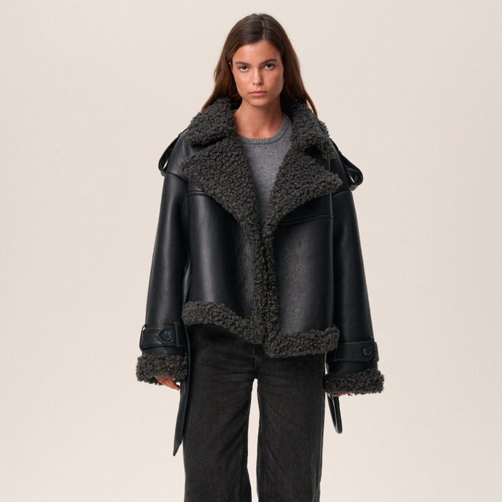 AVEEN - LUXE SHEARLING COAT