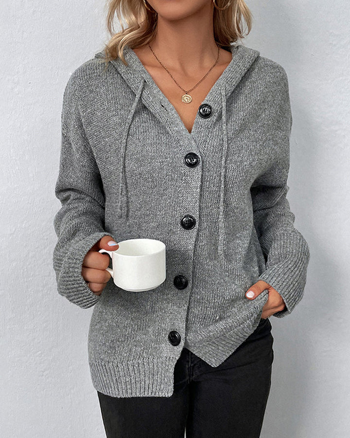 JANE - CLASSIC HOODED CARDIGAN