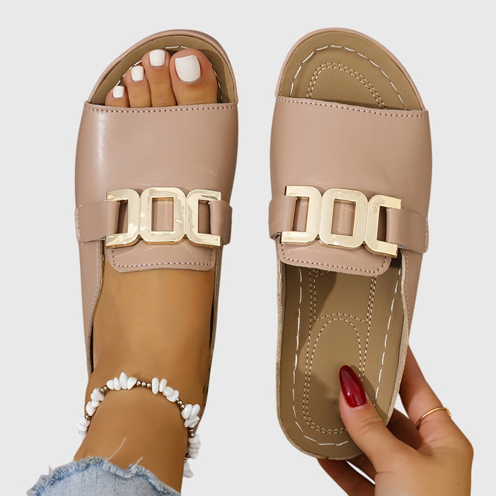 AMBER - COMFY SLIP-ON SANDALS