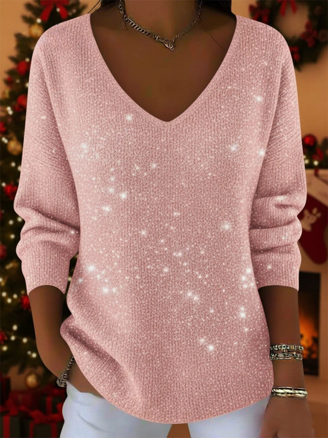 VIOLETTE - GLIMMERING COZY SWEATER