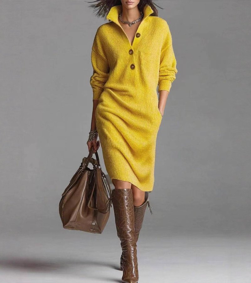 BELLE - KNITTED MIDI DRESS