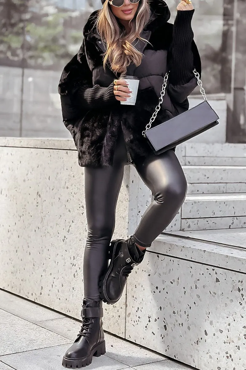 CAMILA - LINED PUFFER JACKET WITH WARM HOOD