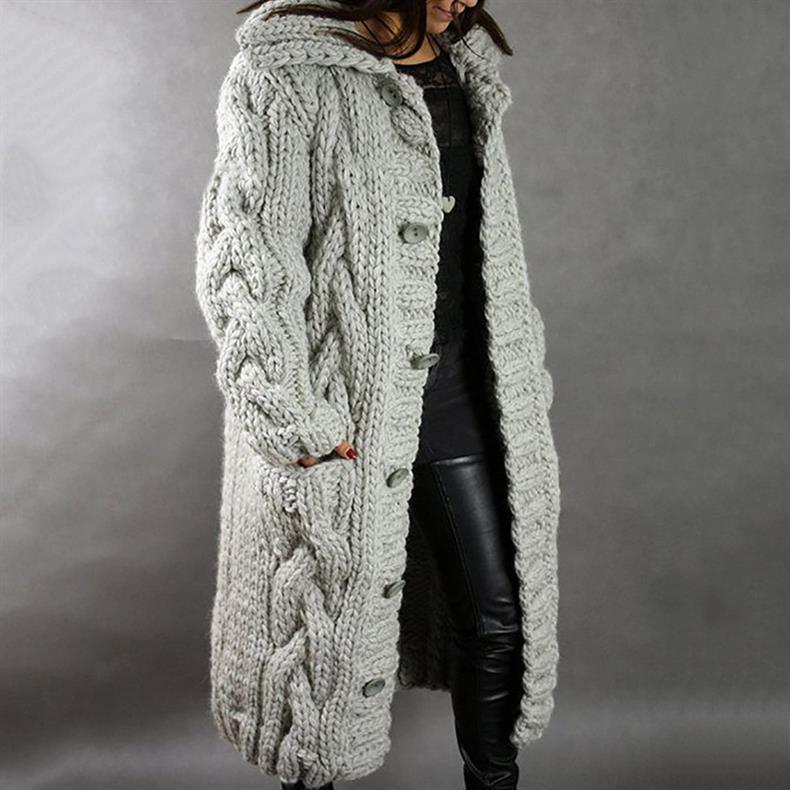 EVET - KNITTED CHUNKY COAT
