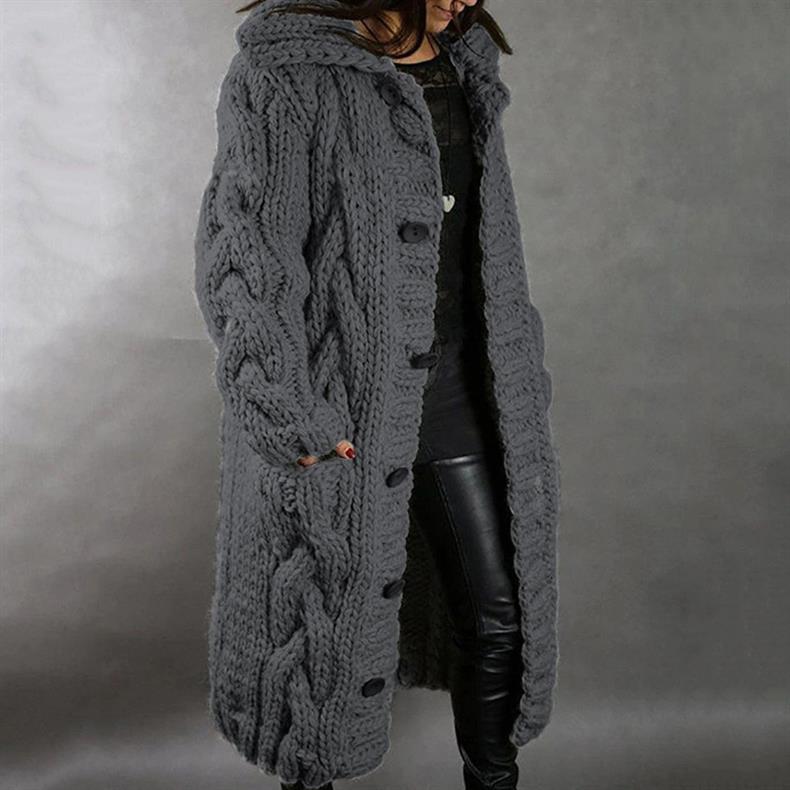 EVET - KNITTED CHUNKY COAT