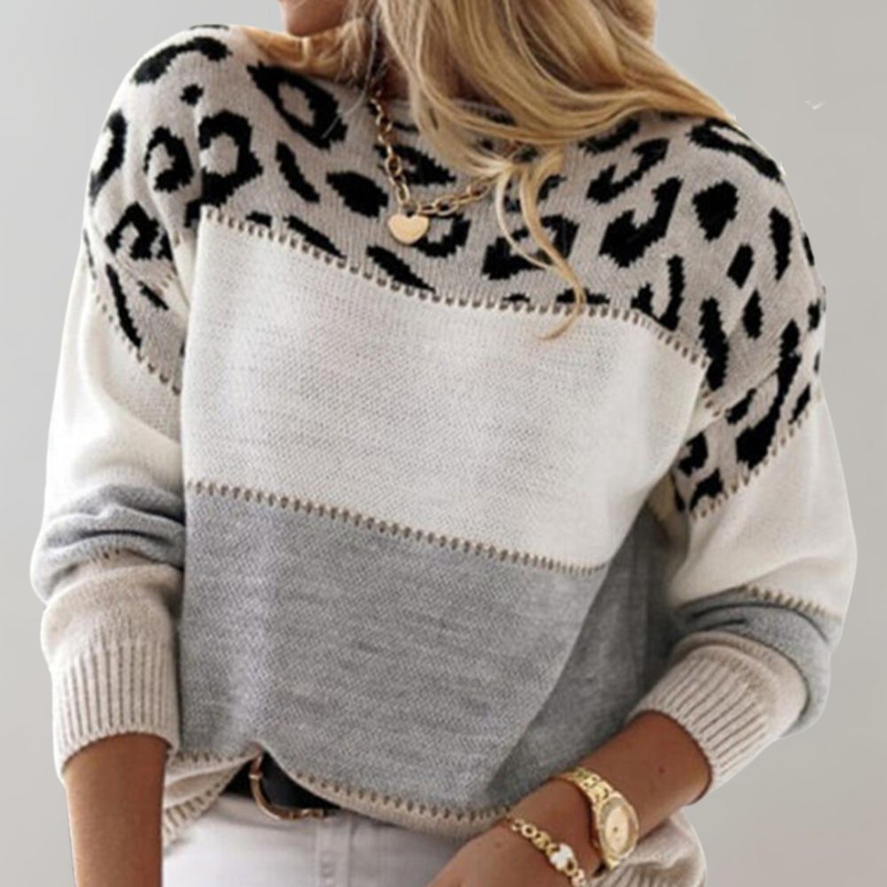 KARMI - LEOPARD PRINT SWEATER