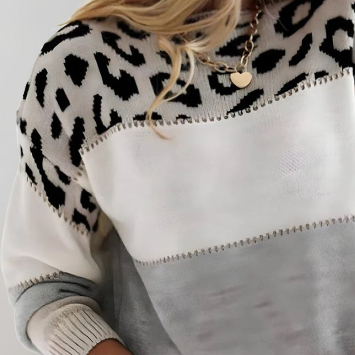 KARMI - LEOPARD PRINT SWEATER