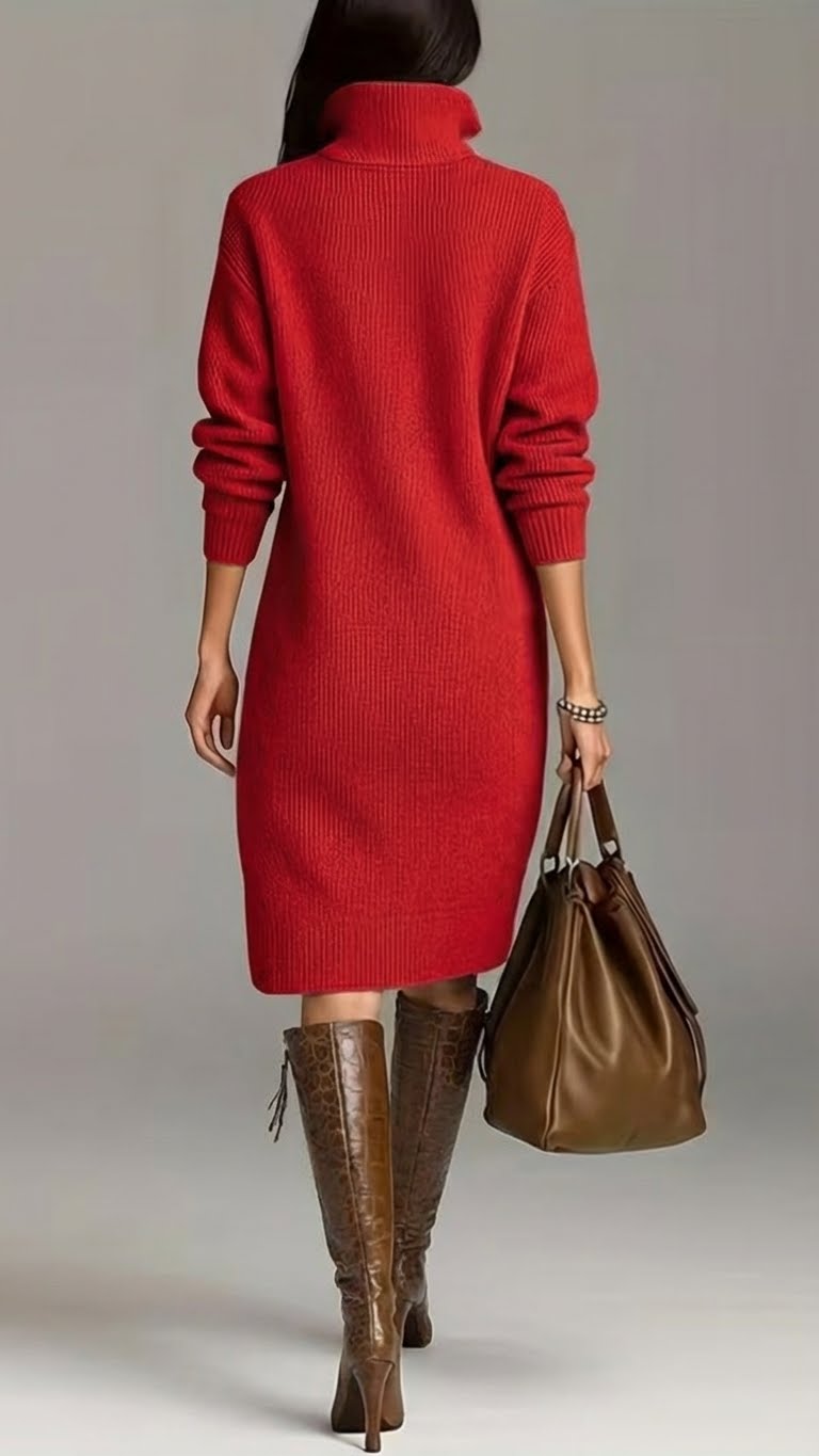 BELLE - KNITTED MIDI DRESS