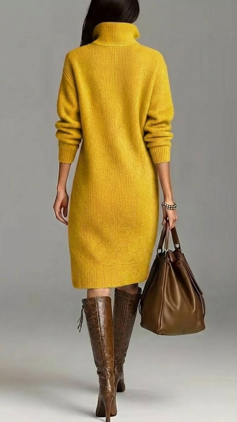 BELLE - KNITTED MIDI DRESS