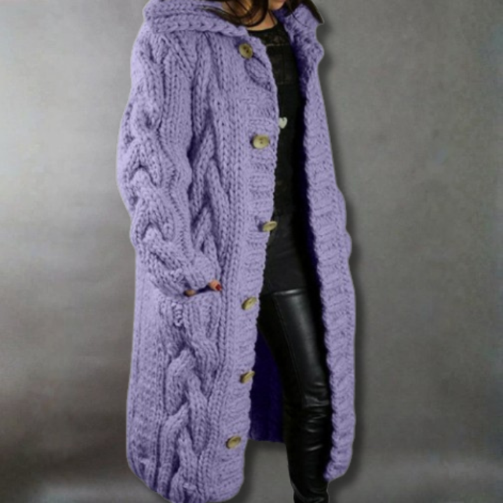 EVET - KNITTED CHUNKY COAT