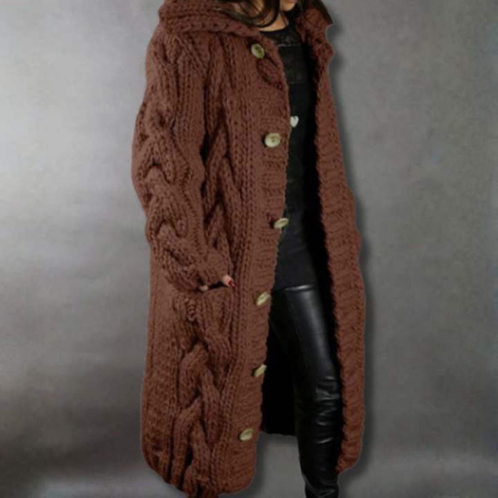 EVET - KNITTED CHUNKY COAT