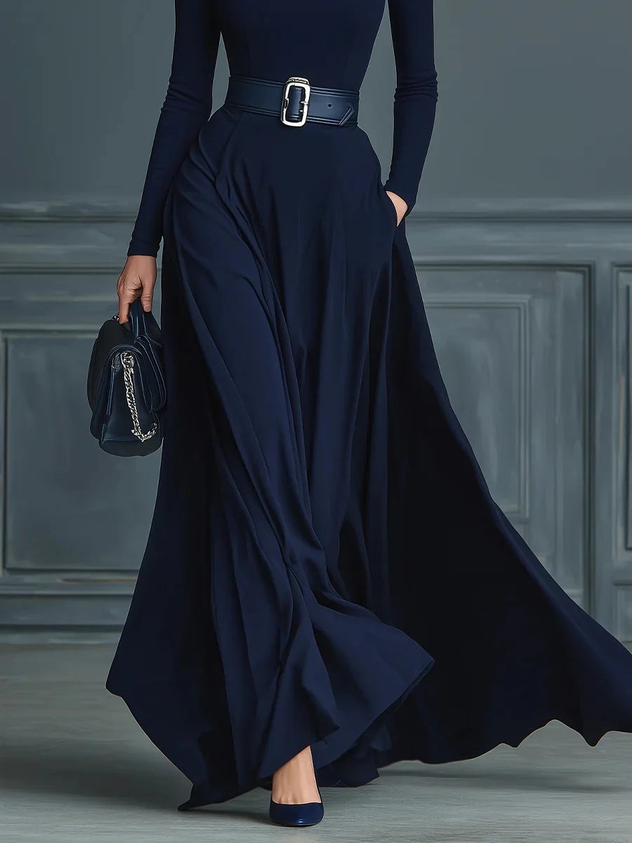 CHEALSEY - CHIC HIGH-NECK MAXI DRESS