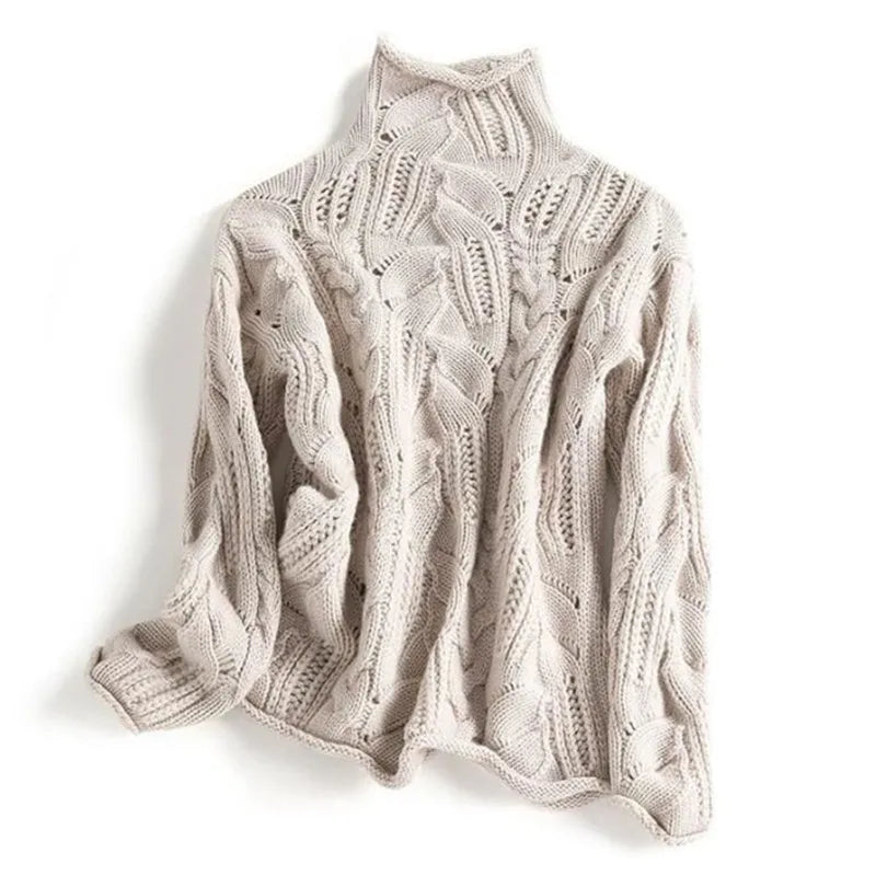 ASHLEY- CASHMERE KNITTED SWEATER