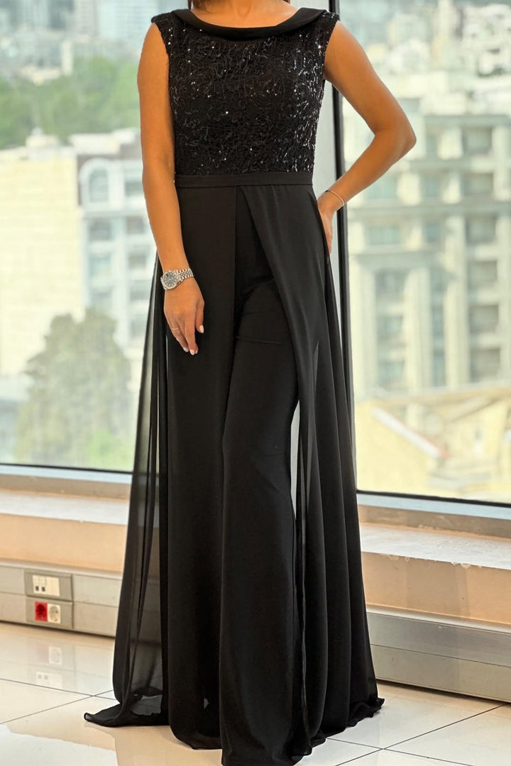ISABELLA - ELEGANT BLACK JUMPSUIT