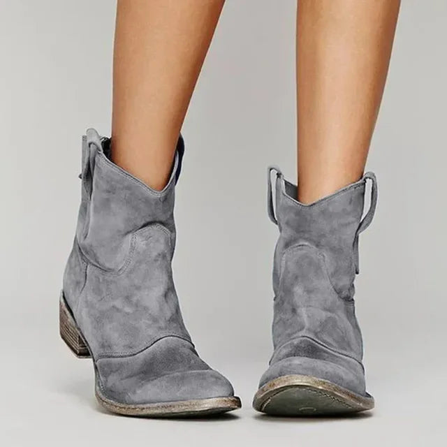 WREN - VINTAGE COWBOY ANKLE BOOTS