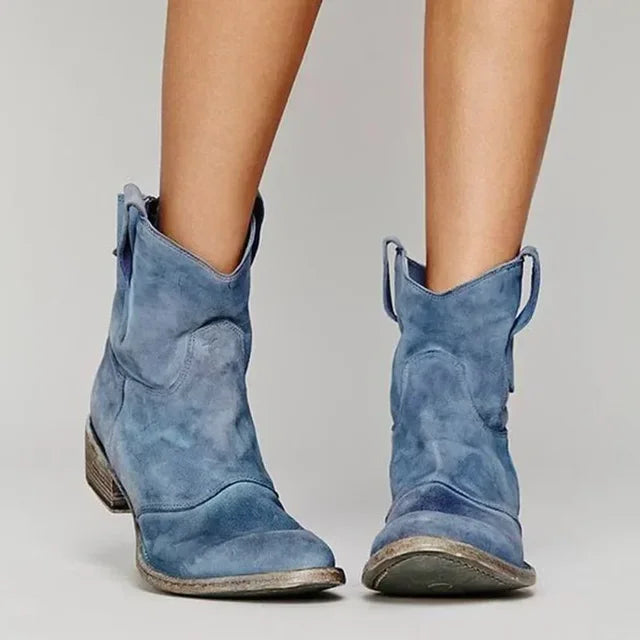 WREN - VINTAGE COWBOY ANKLE BOOTS