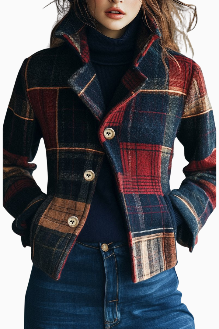 BLISS - WOOLEN PLAID JACKET
