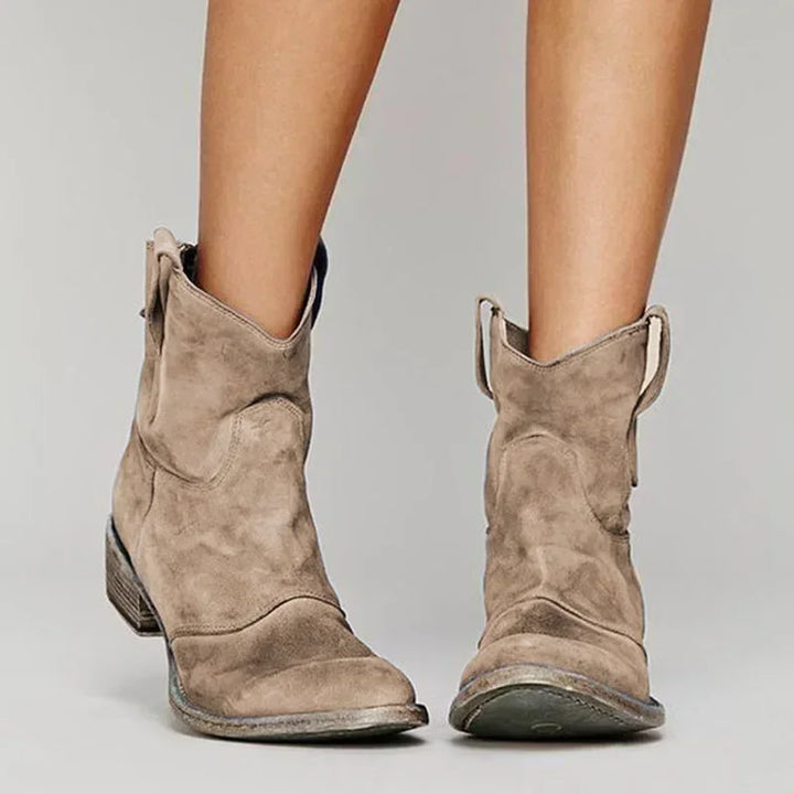 WREN - VINTAGE COWBOY ANKLE BOOTS