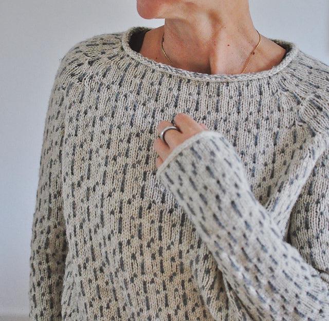 ANALEIA – GREY BOATNECK SWEATER