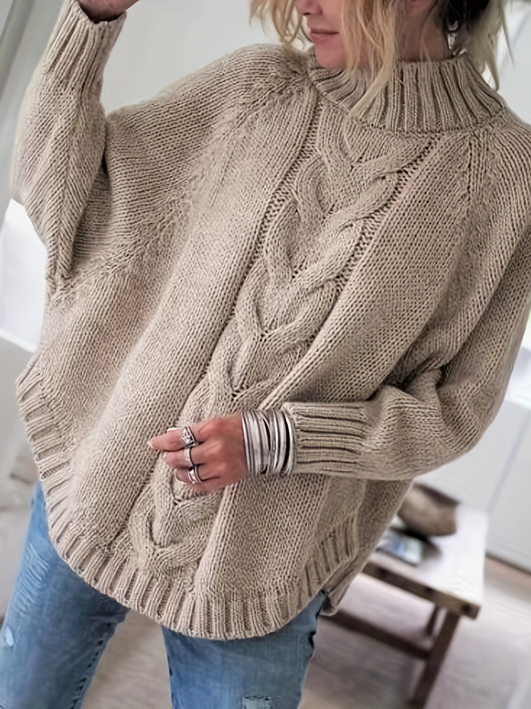 SHEERAH - KNITTED LOOSE SWEATER