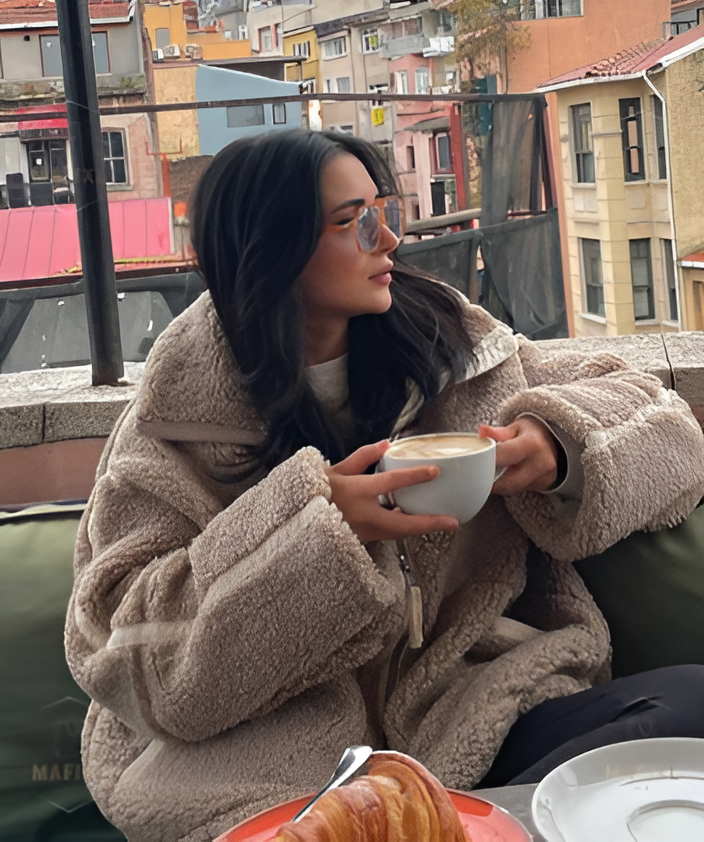 Elsa – Cozy Sherpa Jacket with Zipper