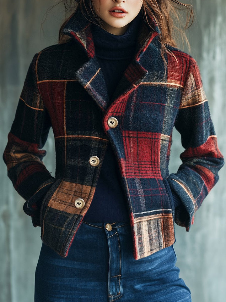 BLISS - WOOLEN PLAID JACKET