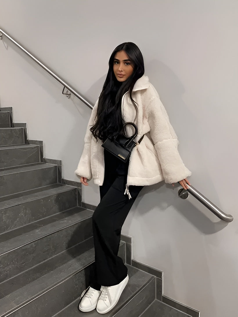 Elsa – Cozy Sherpa Jacket with Zipper
