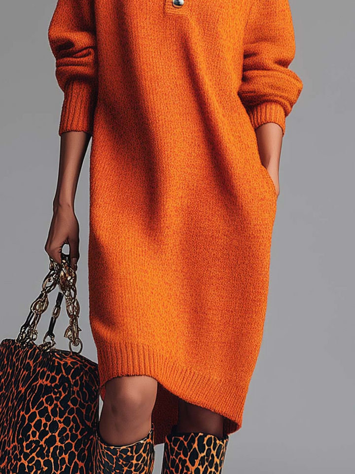 BELLE - KNITTED MIDI DRESS